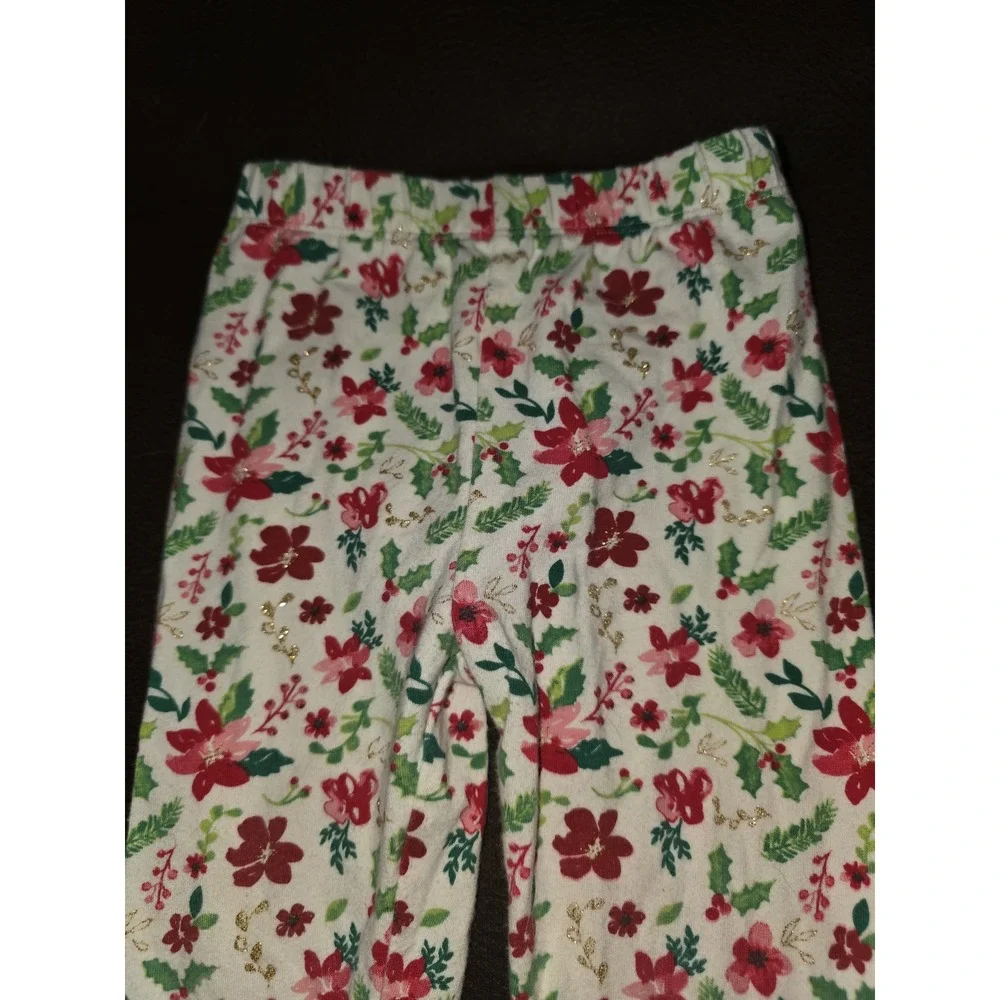 Mud pie oh so merry santa top and leggings holiday‎ Christmas size 24 months 2t